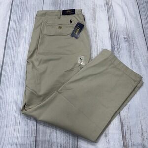 NWT POLO Ralph Lauren Chino Pants 42x30 Core Replen Pony Cotton Twill Mens $115‎